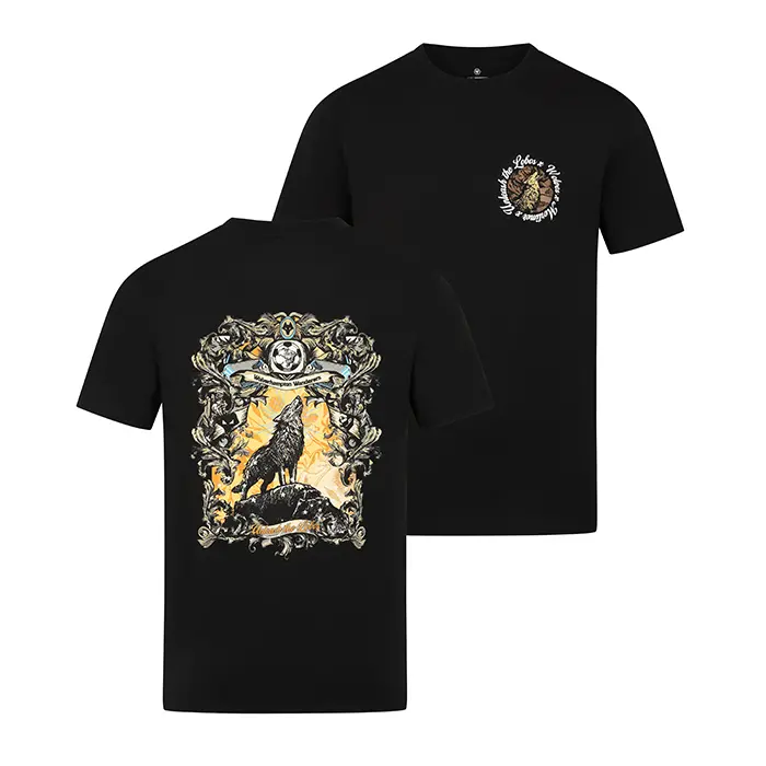 Wolverhampton Wanderers Kits Shop | Unleash The Lobos T-Shirt- Black Wolves Jerseys and Gear